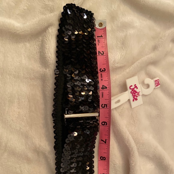 Black sequin belt (elastic expand) - Picture 4 of 6